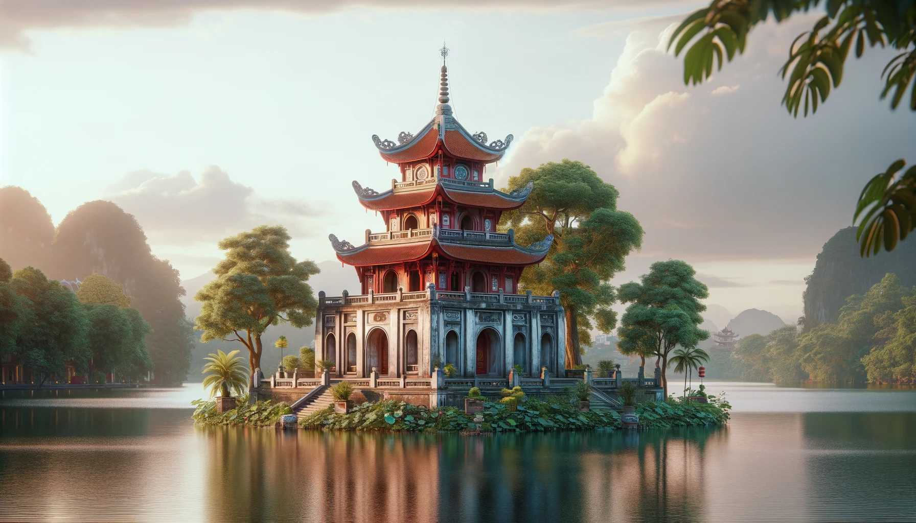 Tran Quoc Pagoda in Hanoi, Vietnam