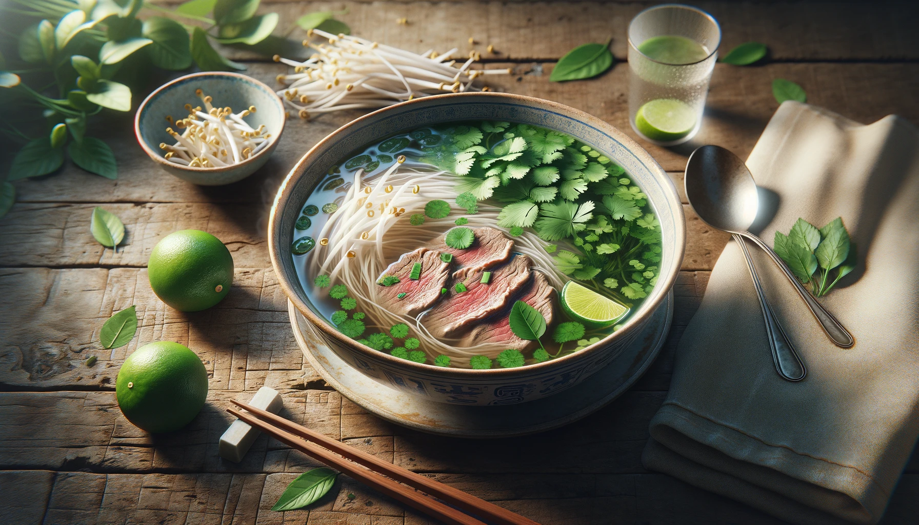 a traditional Vietnamese dish, Pho.