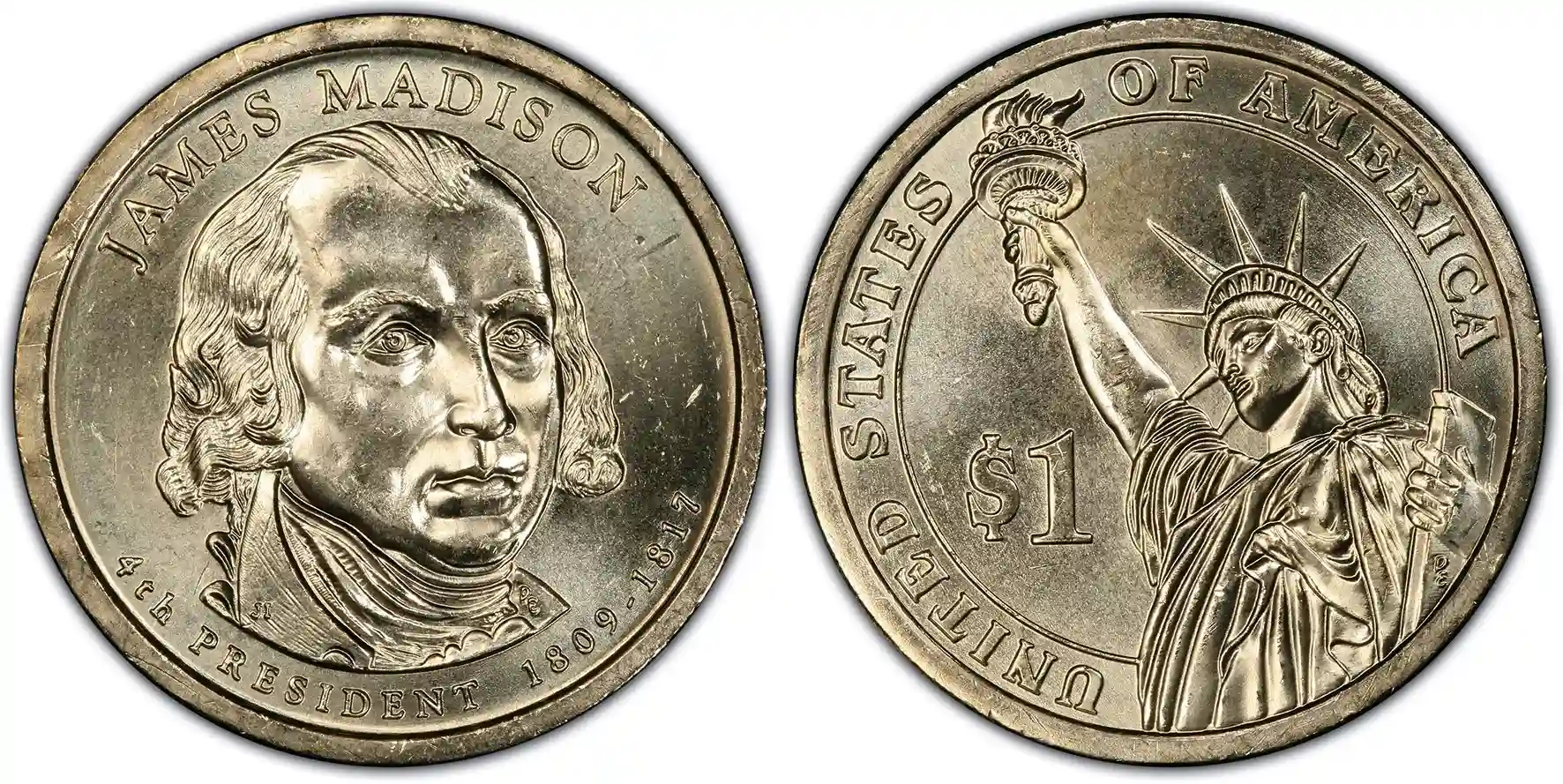 2007 $1 James Madison